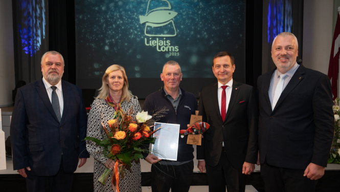 Biedrība “Usmas krasts” saņem Gada balvu zivsaimniecībā “Lielais loms 2025”