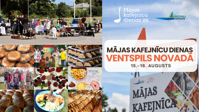 Aicinām pieteikties Mājas kafejnīcu dienām Ventspils novadā