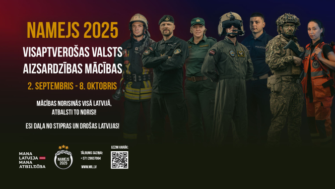 Mācības "Namejs" Latvijā norisināsies no 2. līdz 8. septembrim