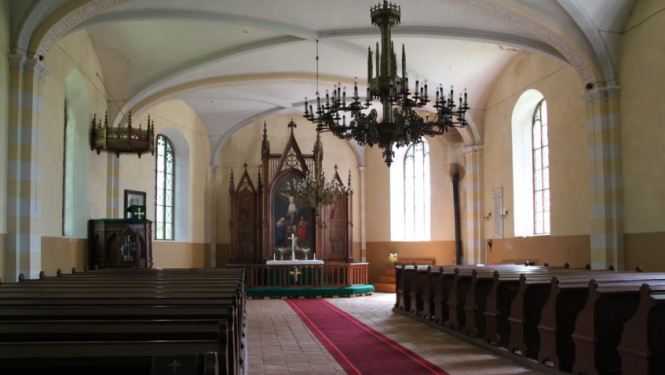 Popes baznīcas iekšpuse, altāris