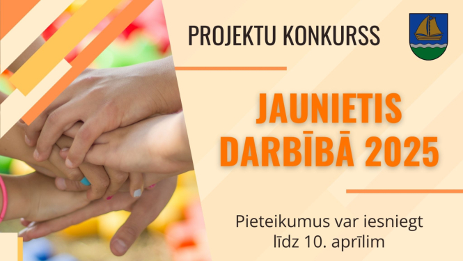 Projektu konkursa “Jaunietis darbībā 2025” vizuālis