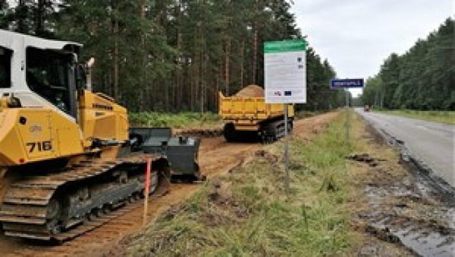 Tārgalē būvē gājēju un velosipēdu celiņu