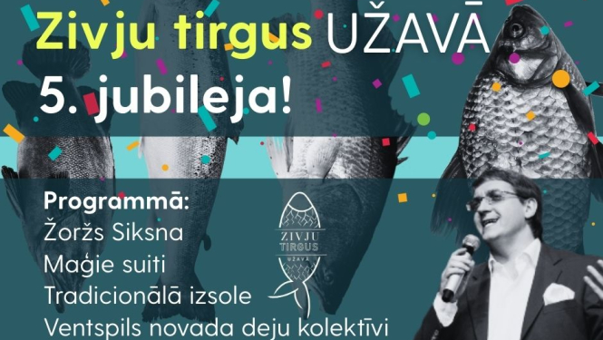 28. septembrī no plkst. 12.00, Užavas pagastā, Ventspils novadā, norisināsies piektais Užavas Zivju tirgus