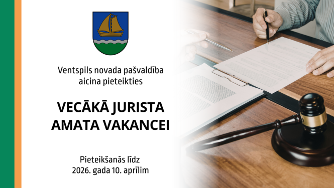 Aicinām darbā vecāko juristu