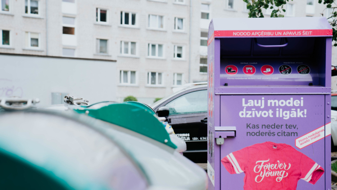 Tekstila šķirošanas konteineris