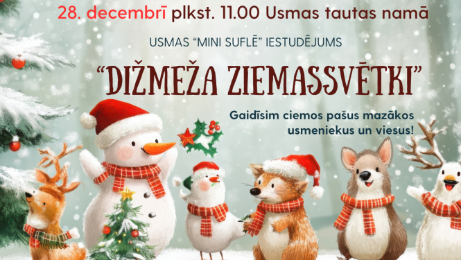 Usmā sveiks mazākos usmeniekus Ziemassvētkos