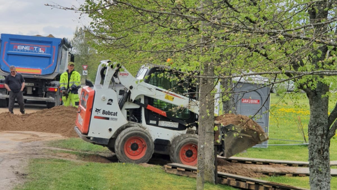 Ziru pagastā ierīko brīvdabas sporta aktivitāšu laukumu