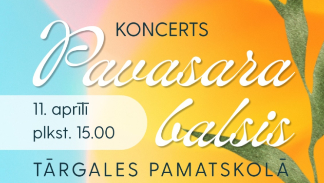 Tārgalē notiks koncerts