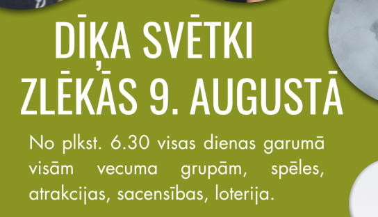 9. augustā norisināsies Dīķa svētki Zlēku pagastā