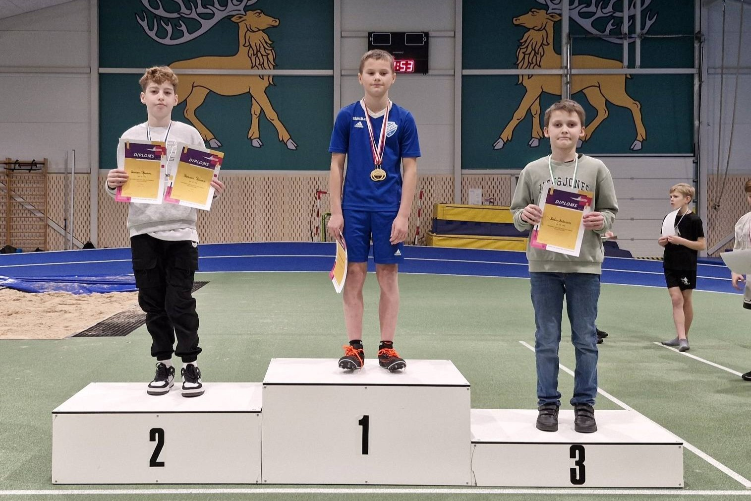 300 metru U12 zēnu pjedestāls