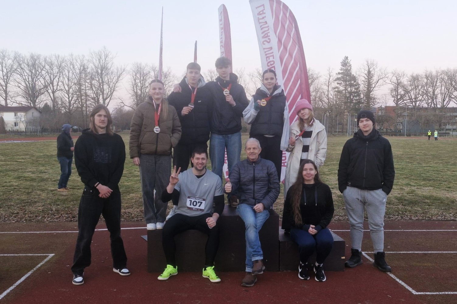 Ventspils novada Bērnu un jaunatnes sporta skolas pārstāvji