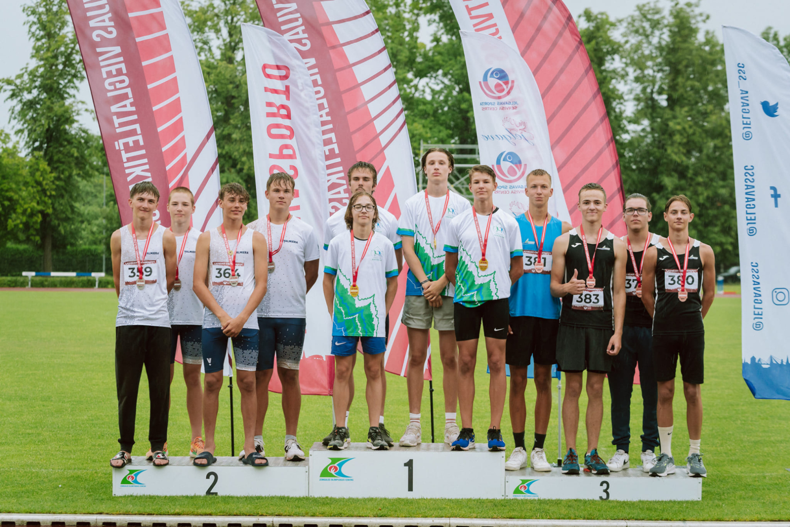 Sportisti ar medaļām