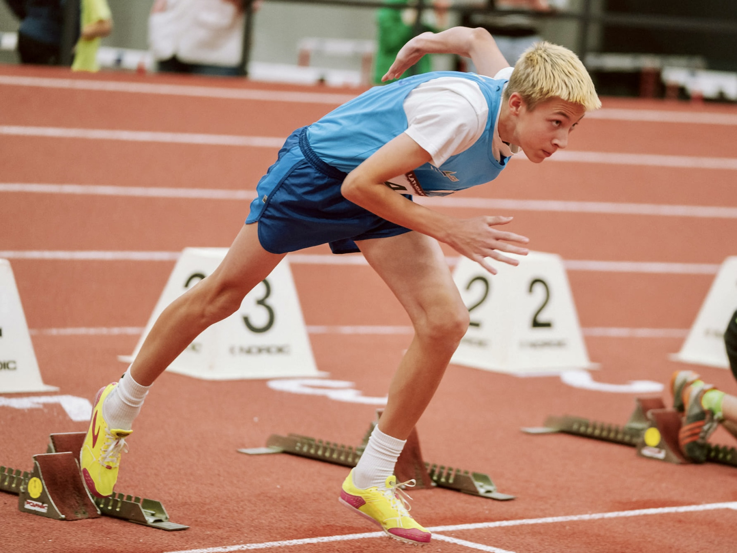 Sportists uz starta