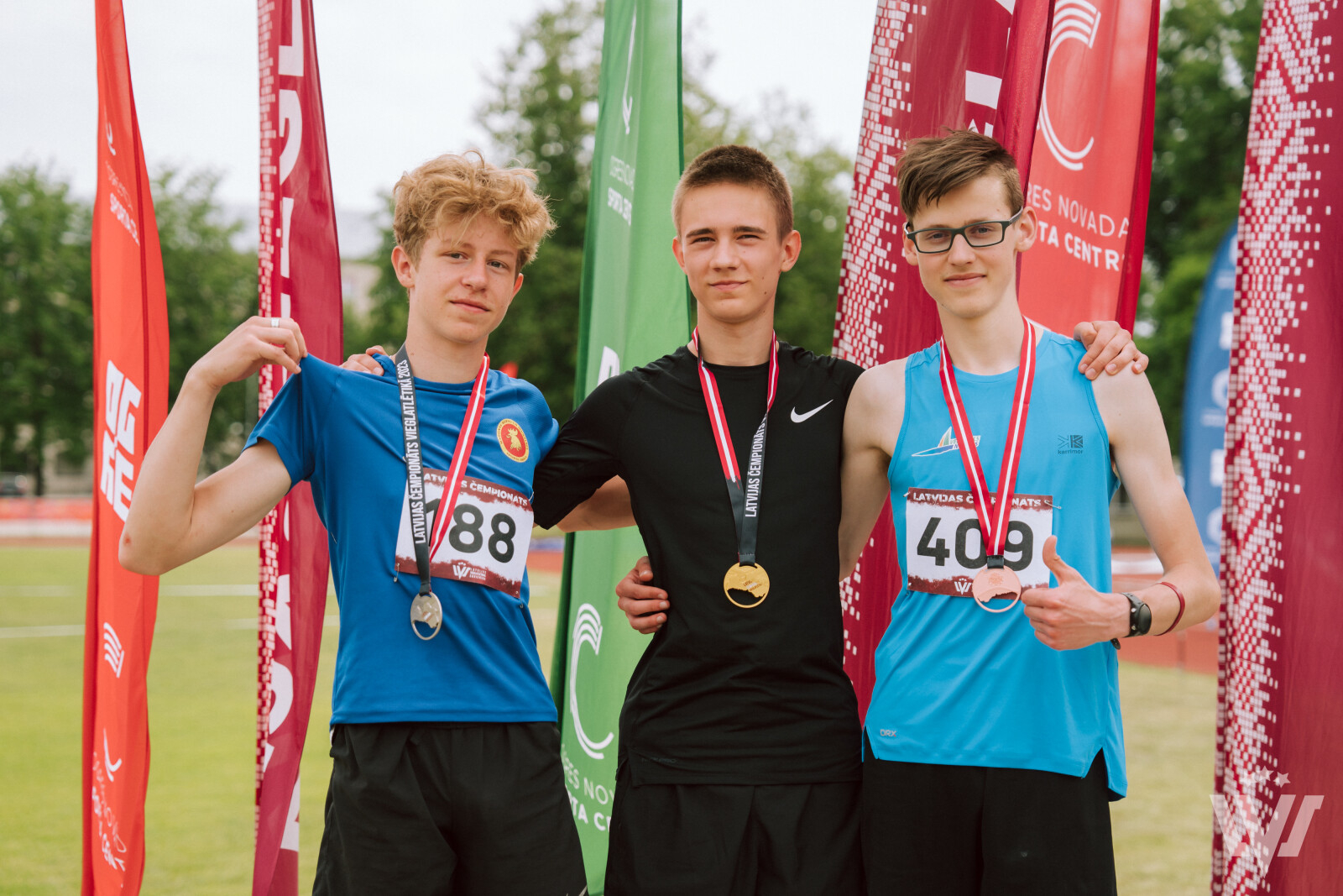 Sportisti ar medaļām
