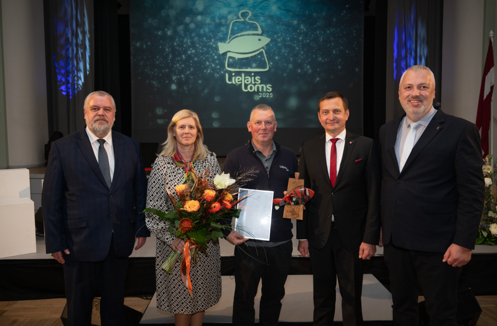 Biedrība “Usmas krasts” saņem Gada balvu zivsaimniecībā “Lielais loms 2025”