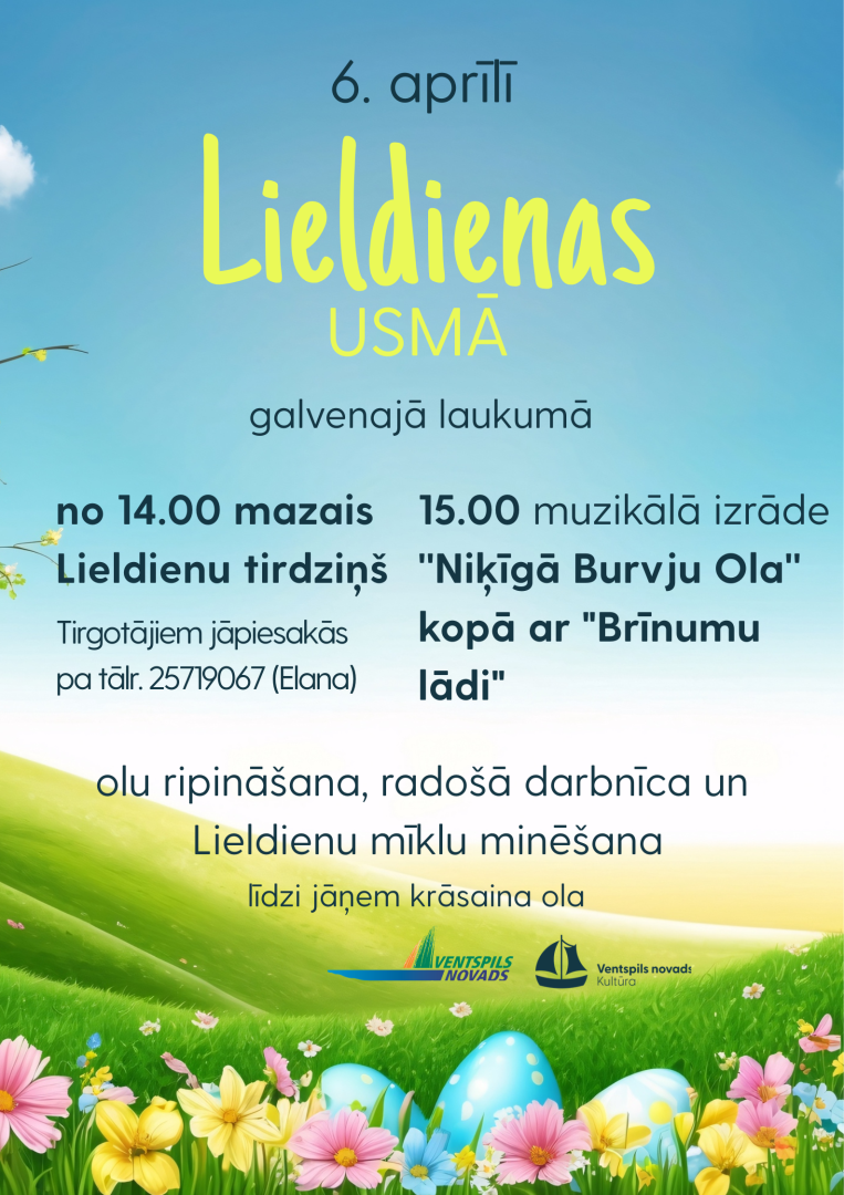 Usmā notiks Lieldienu svinības