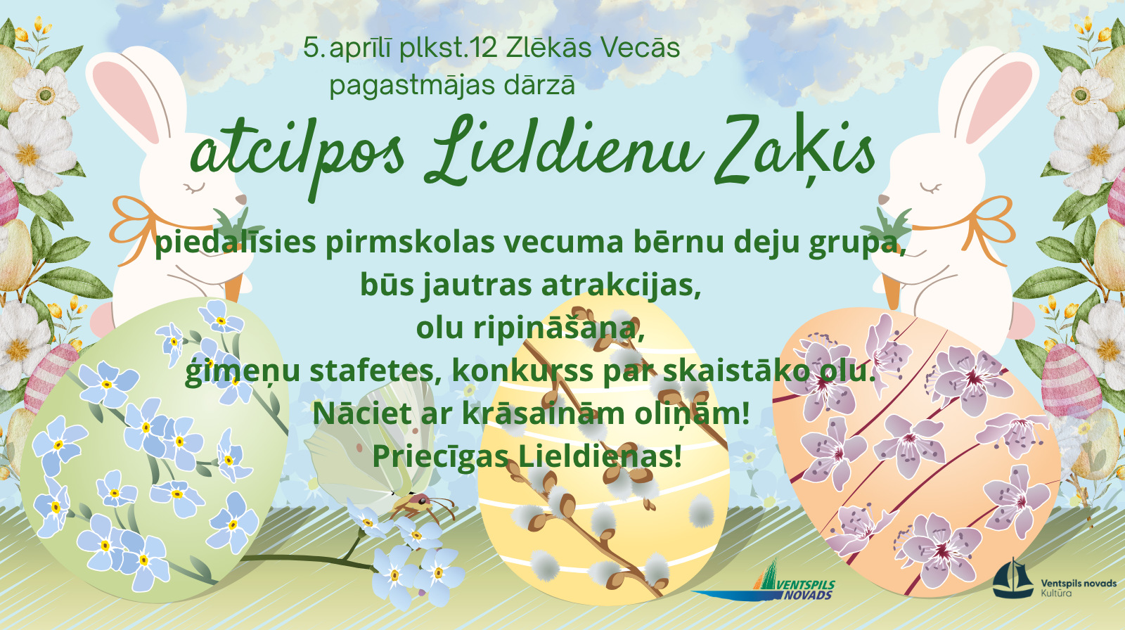 Zlēkās svinēs Lieldienas