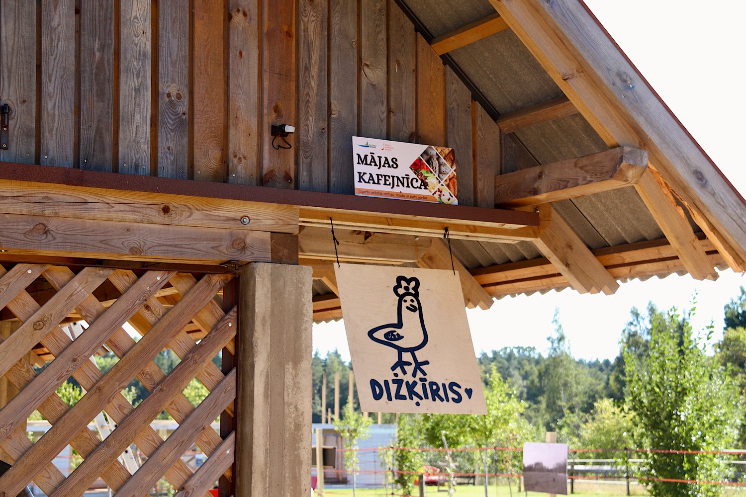 Mājas kafejnīcu dienu norāde