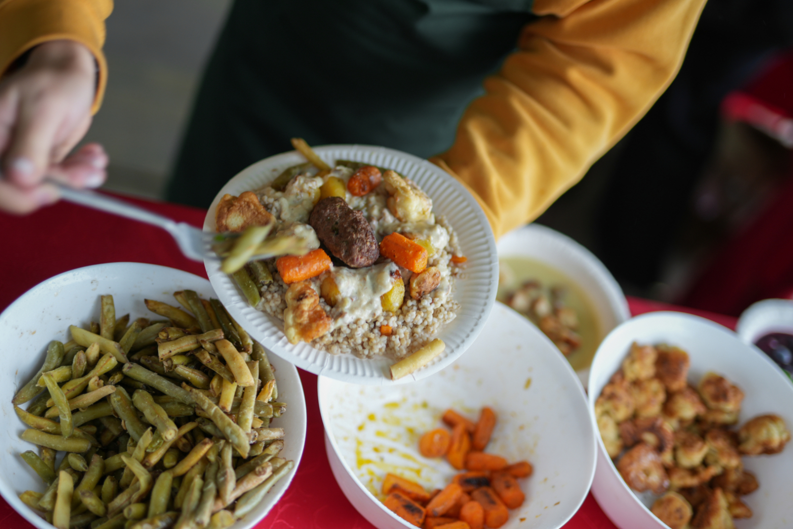Bija tradicionāli un jauni ēdieni
