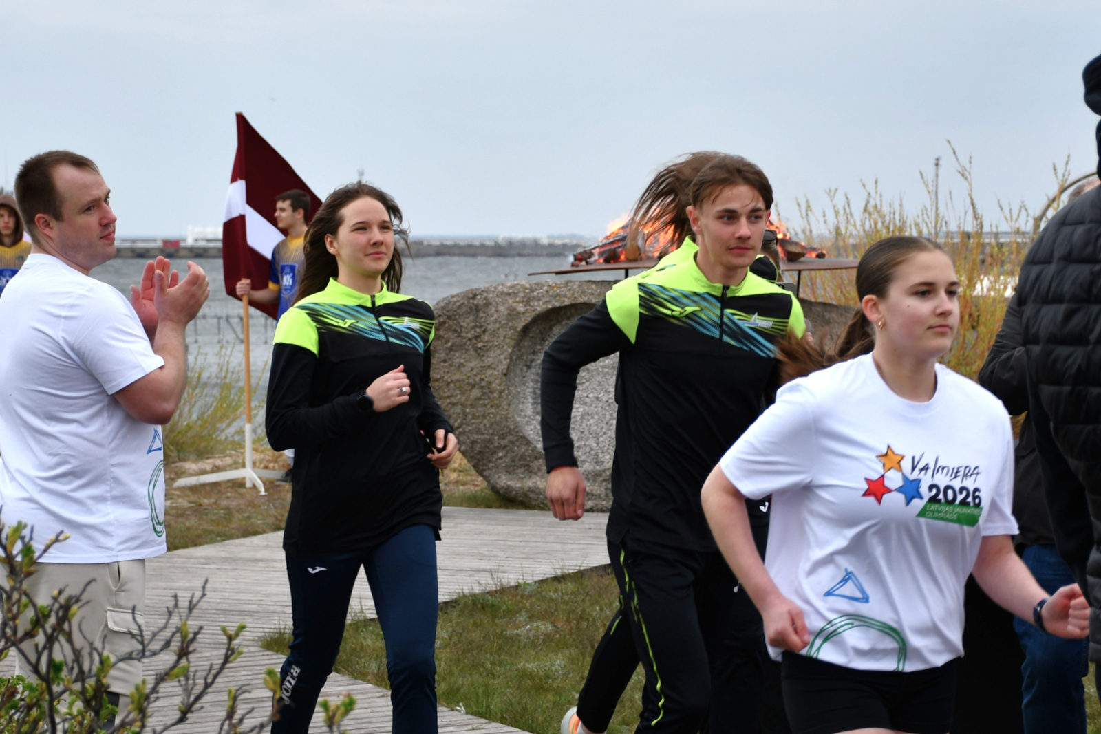Sportisti skrējienā