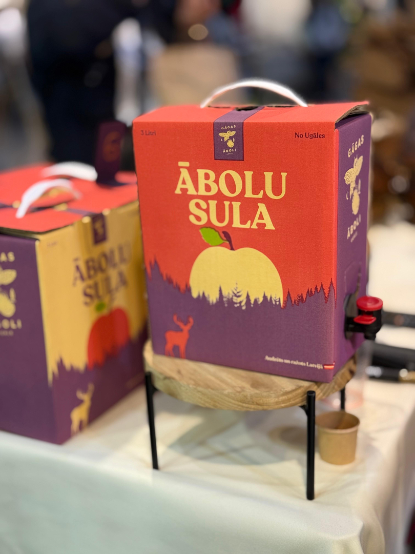 Iespēja iegādāties novadā ražotu ābolu sulu