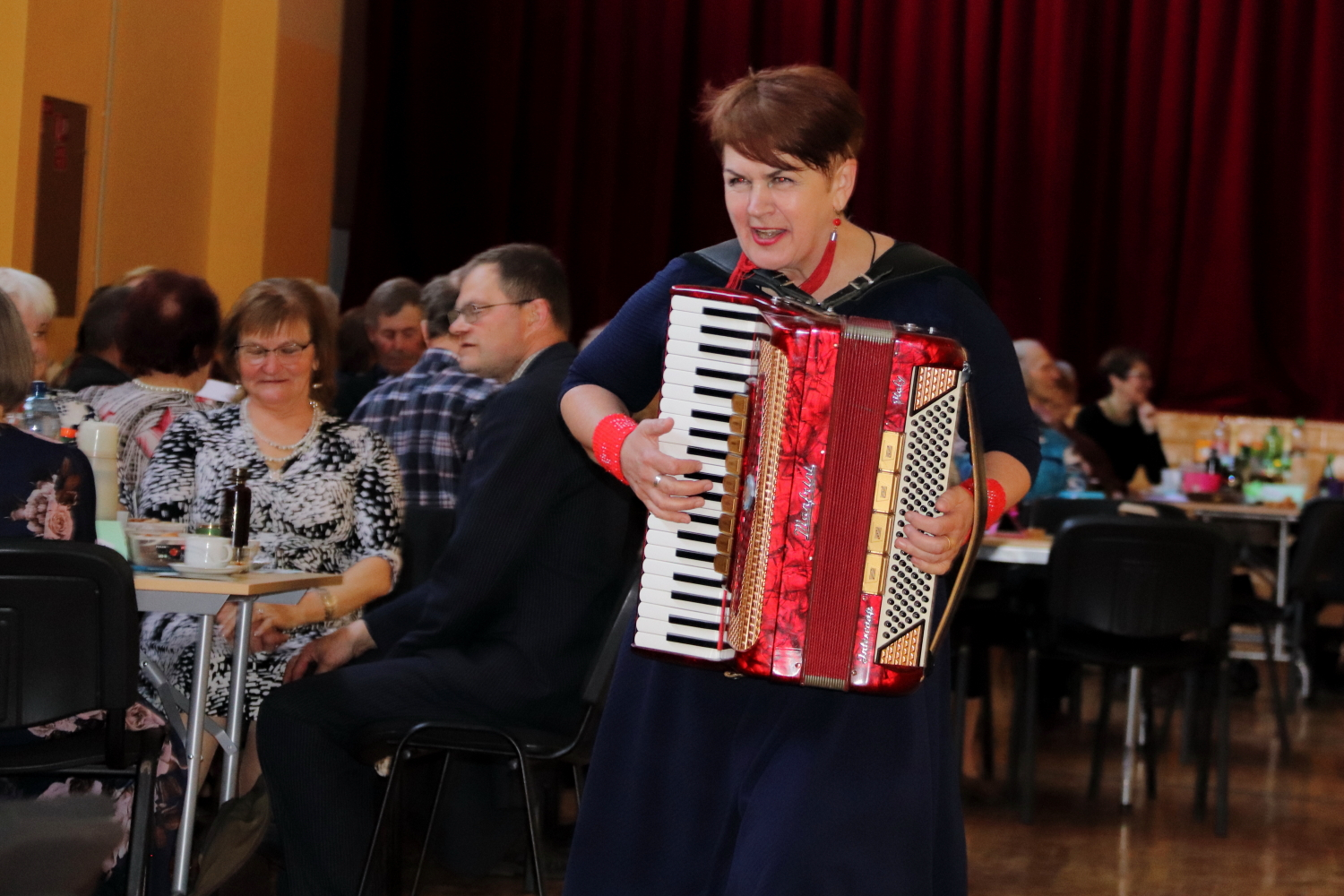 Muzikāls priekšnesums ar akordeonu