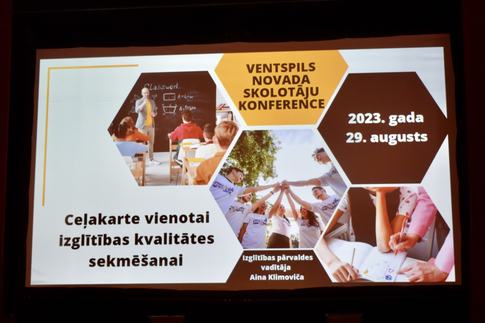 Pasākuma prezentācijas slaids