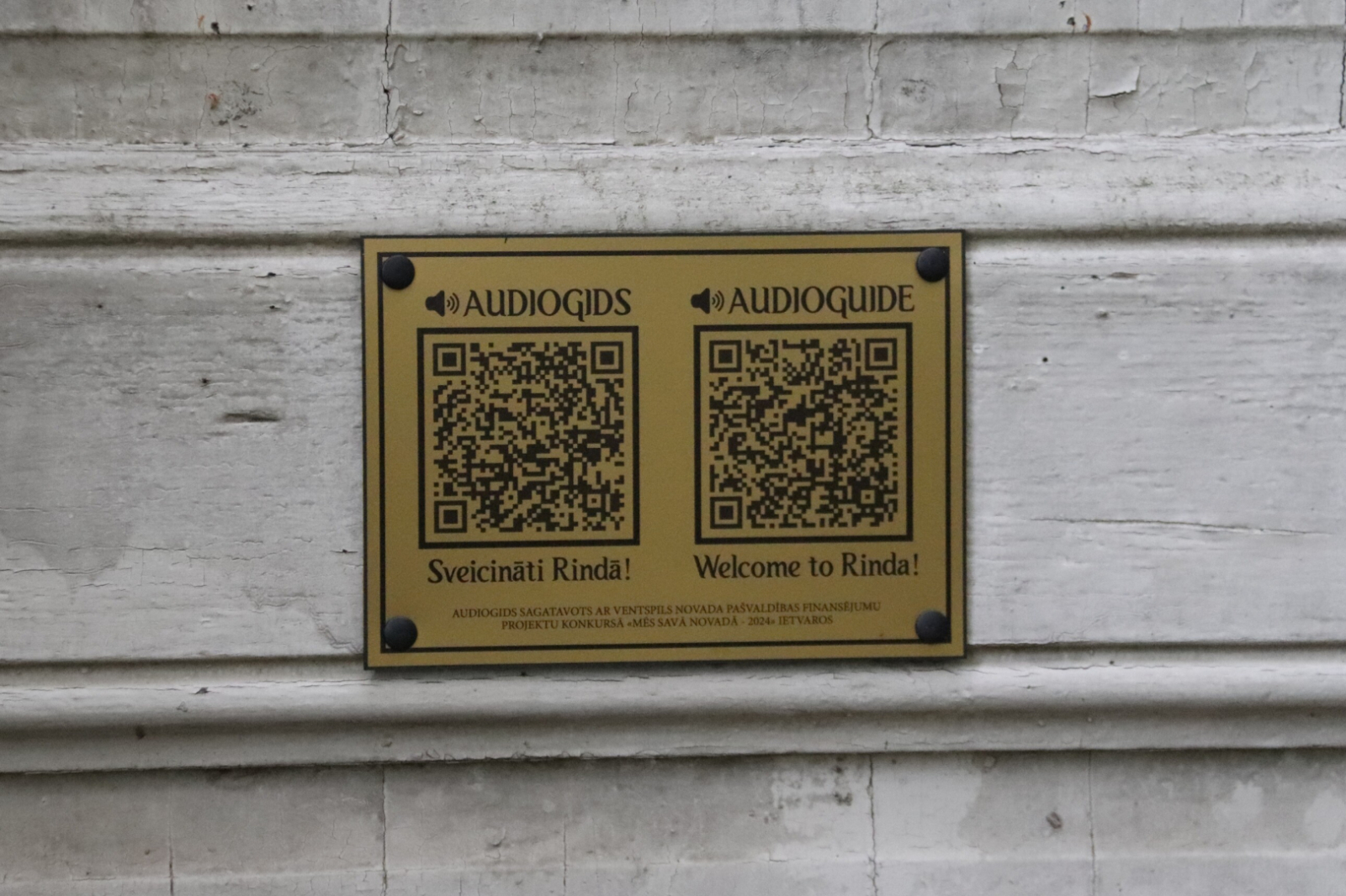 Rindas baznīcā ir ieviests audiogids