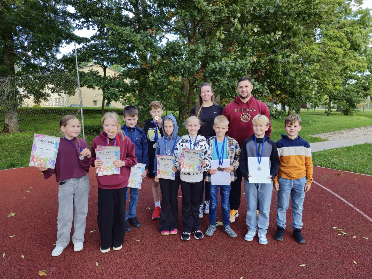 Apbalvoti sportisti U12 vecuma grupā