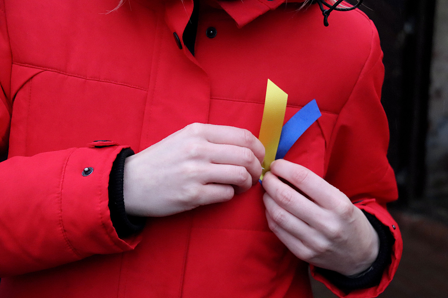 Ukrainas karoga lentīte