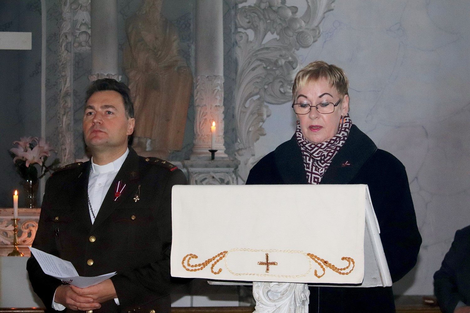 Baznīcā uzrunas