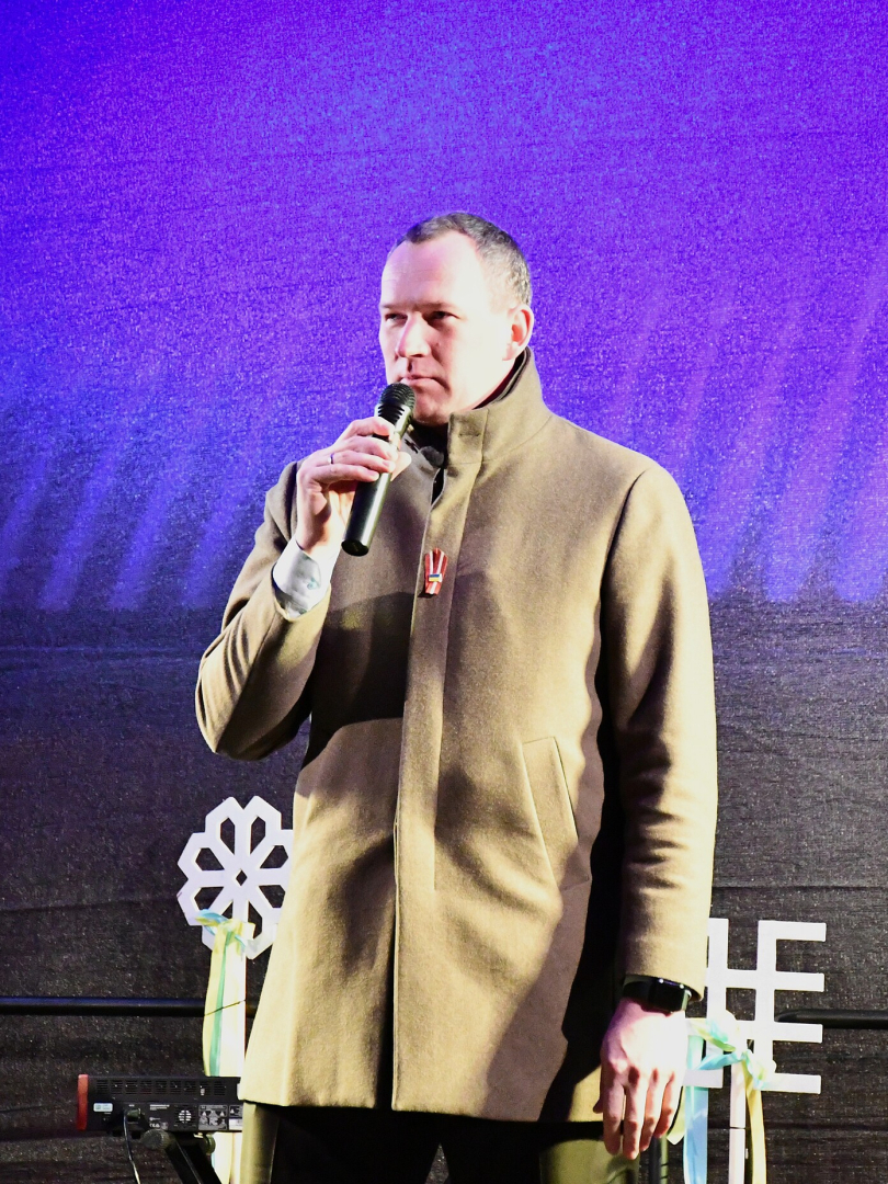 Andis Zariņš uzrunāja klātesošos