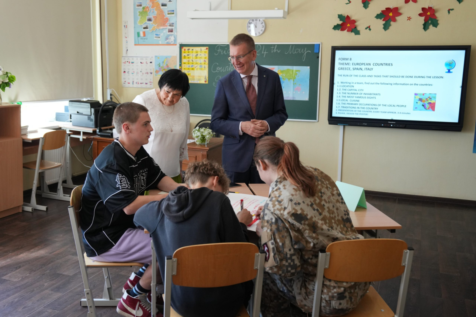 Valsts prezidenta vizīte Ugāles vidusskolā
