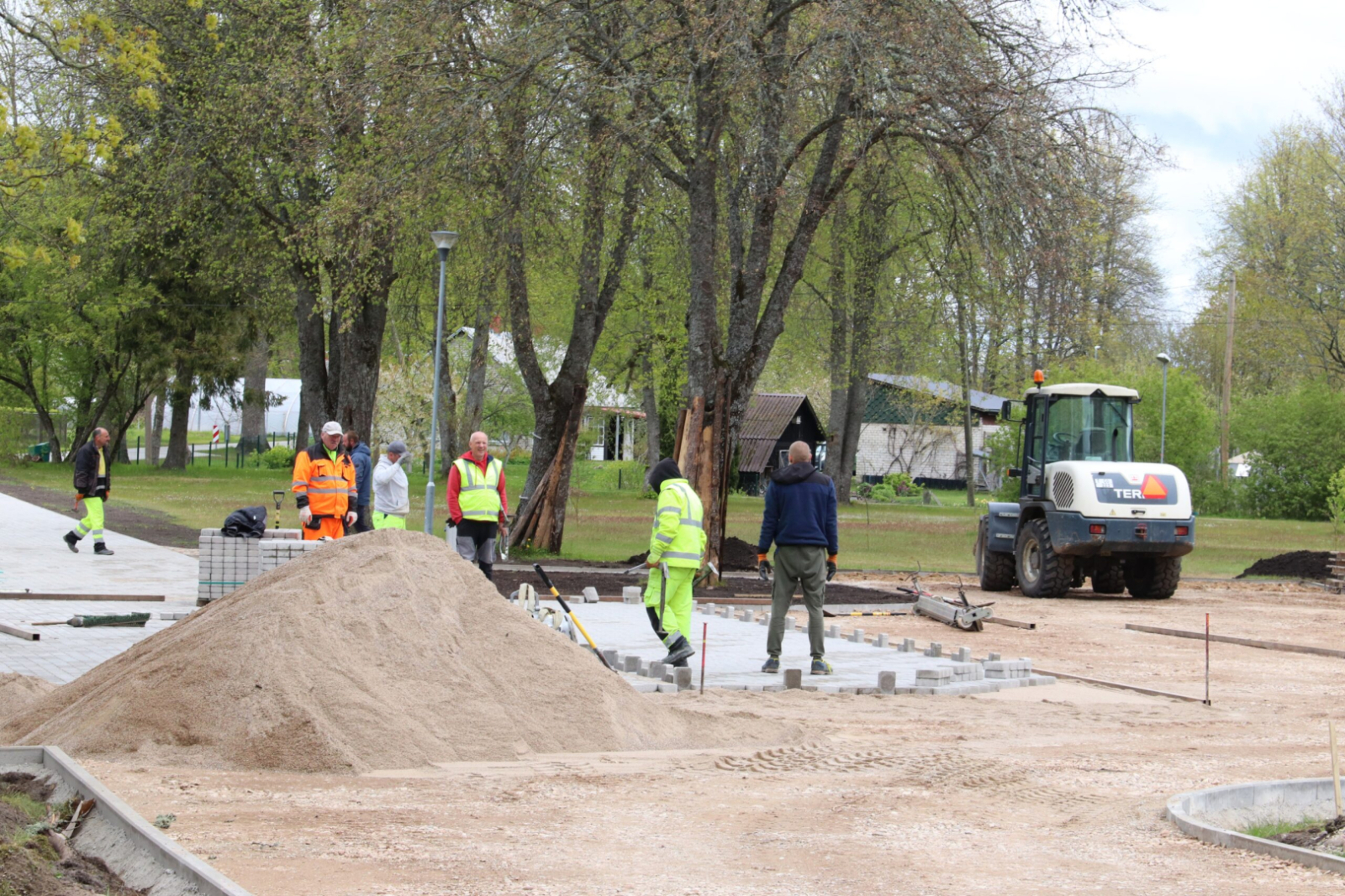 Piltenē notiek remontdarbi