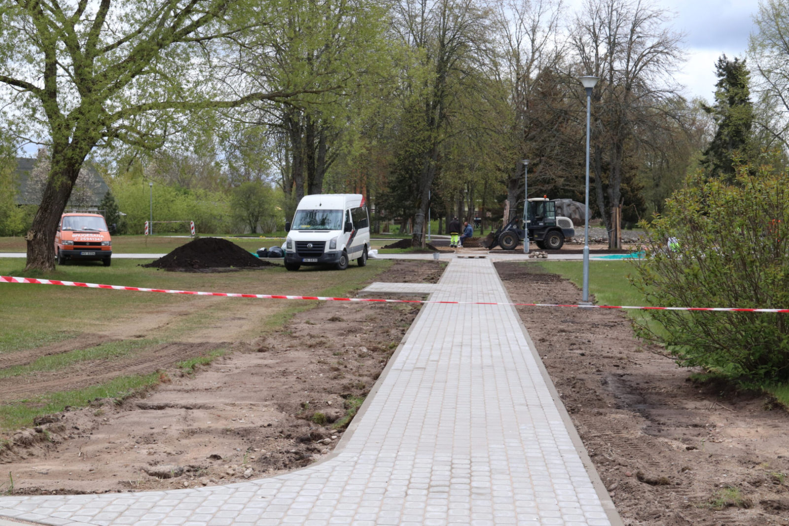 Piltenē notiek remontdarbi