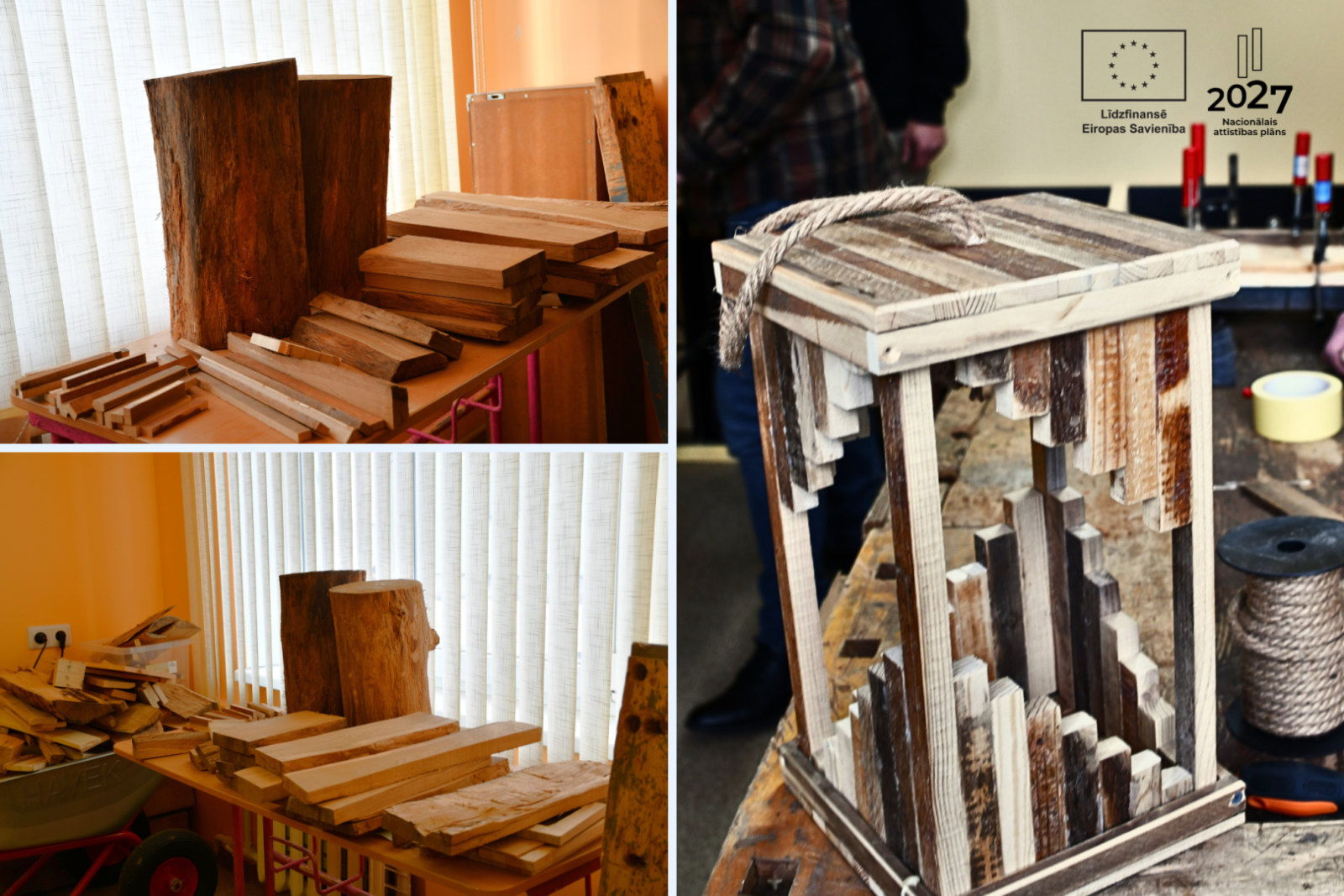 . Šobrīd dalībnieki aktīvi gatavo putnu barotavas, putnu būrīšus un veido dažādus Valentīndienas dekorus